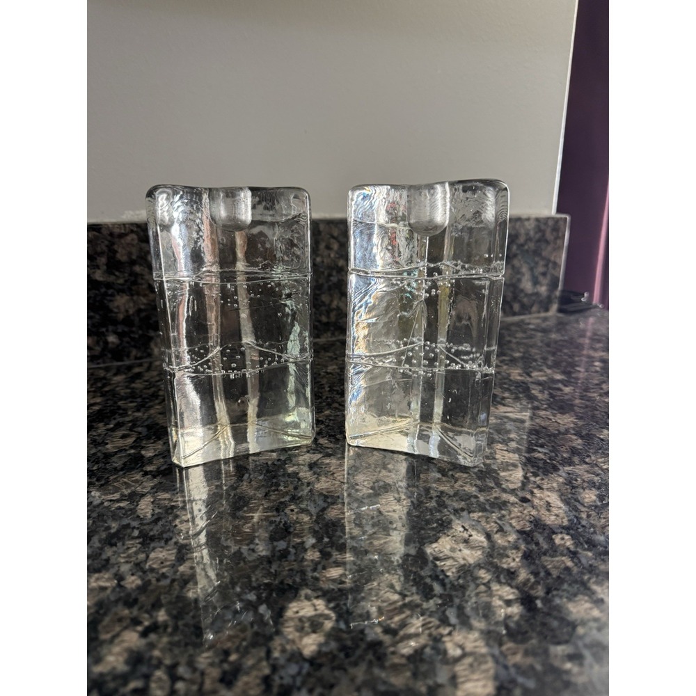 Iittala Arkipelago MCM Candlesticks Set of 2. Beautiful Art. Perfect Condition
